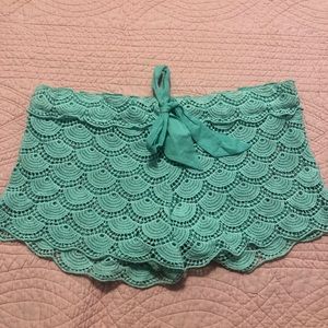 Scalloped shorts